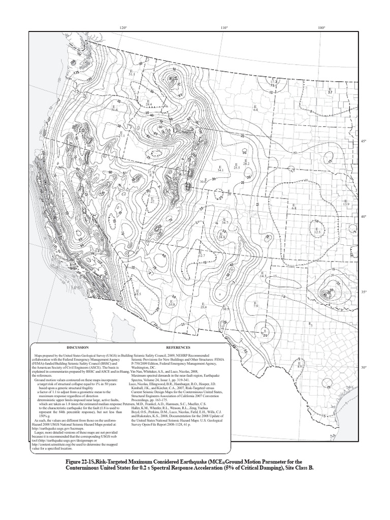 Seismic Hazard Maps for the U.S. | PDF | Acceleration | Contour Line