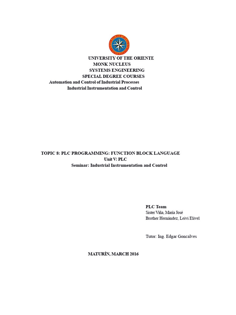 PLC Programming with Function Blocks | PDF | Programmable Logic ...