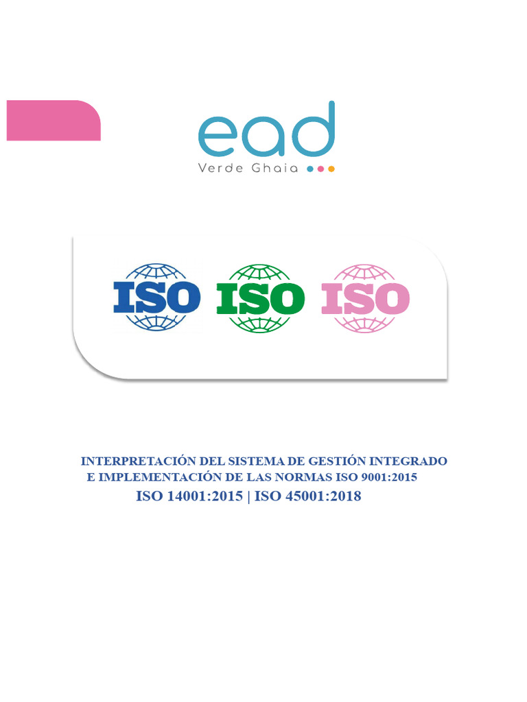 Integración de Normas ISO 9001, 14001 y 45001 | PDF | Gestión de la ...