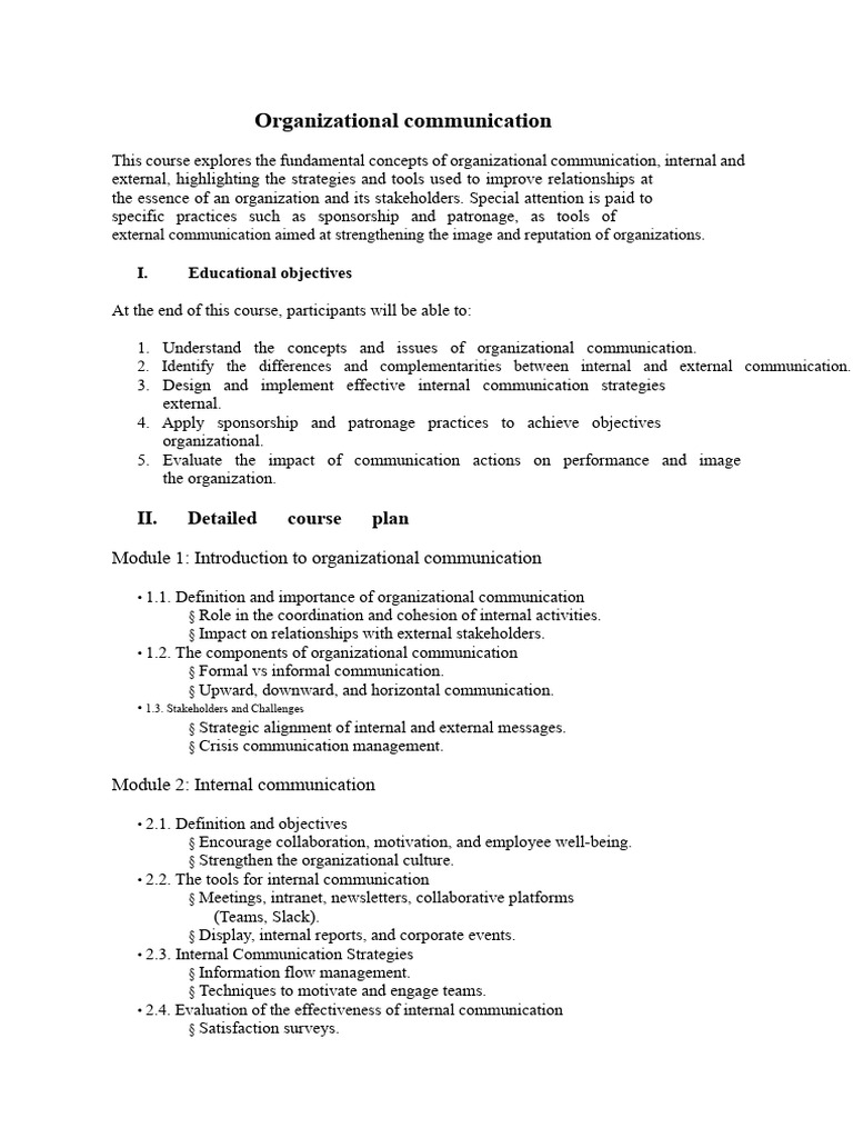 Mastering Organizational Communication | PDF | Communication | Public ...