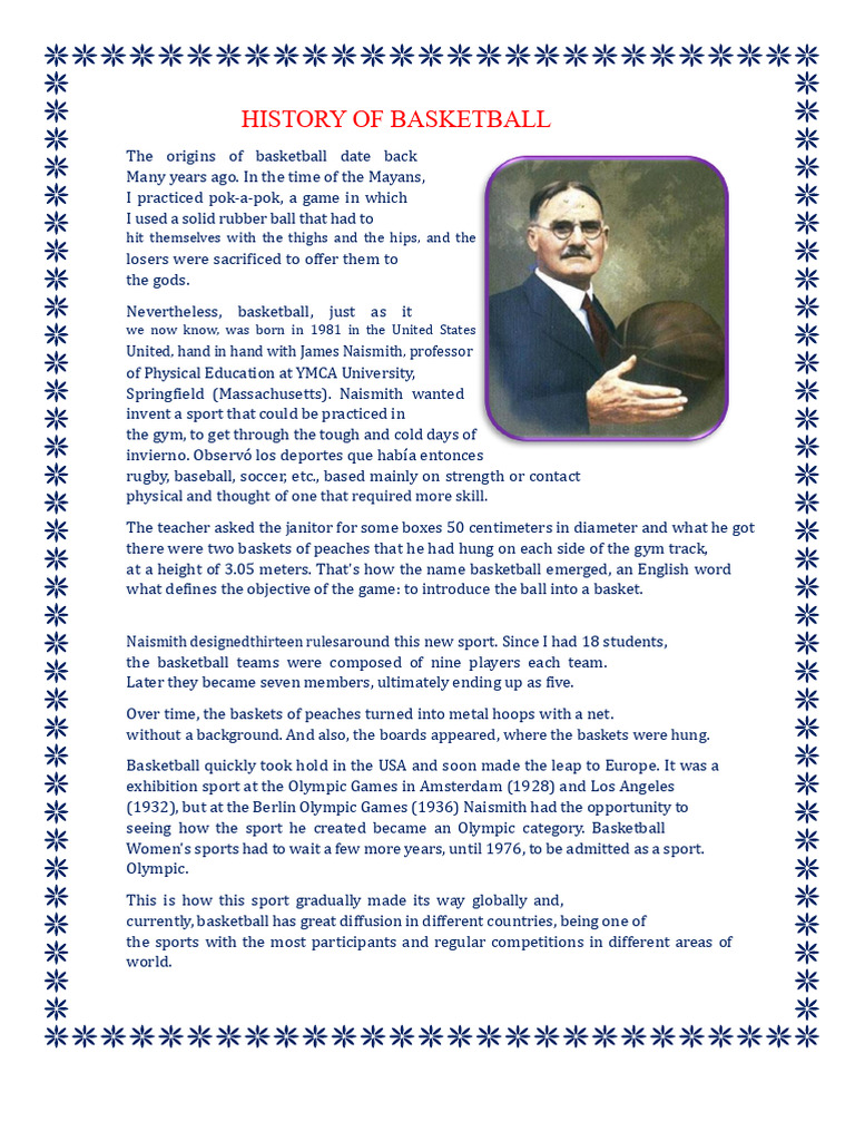 Evolution of Basketball History | PDF | Sports | Ball Games