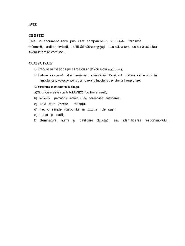 Aviz | PDF