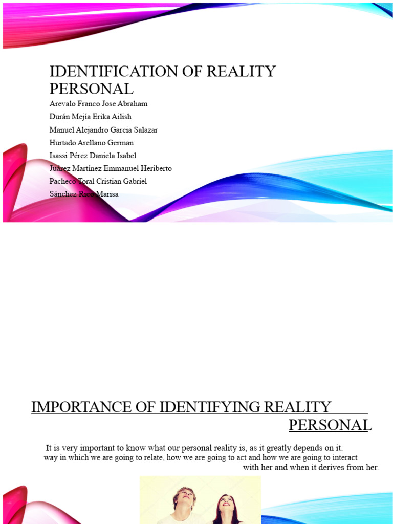 Understanding Personal Reality and Identity | PDF | Psychological ...