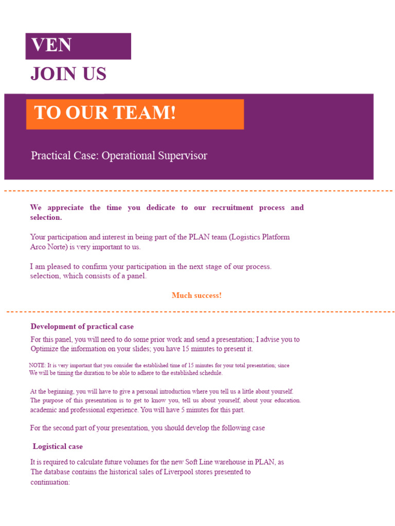 Operational Supervisor Case Study Guide | PDF | Economies | Business
