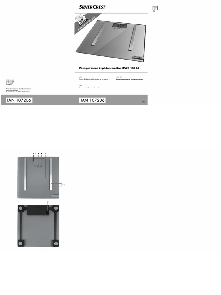 SilverCrest SPWD 180 B1 Scale | PDF | Waste | Waste Management