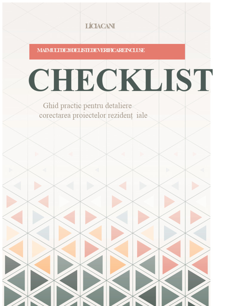 Checklist - o Ghid Practic | PDF