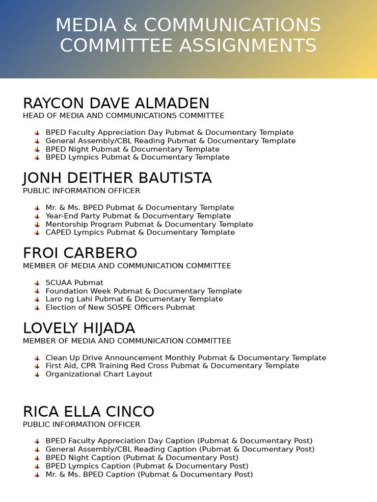 Media Comms Assignments | PDF