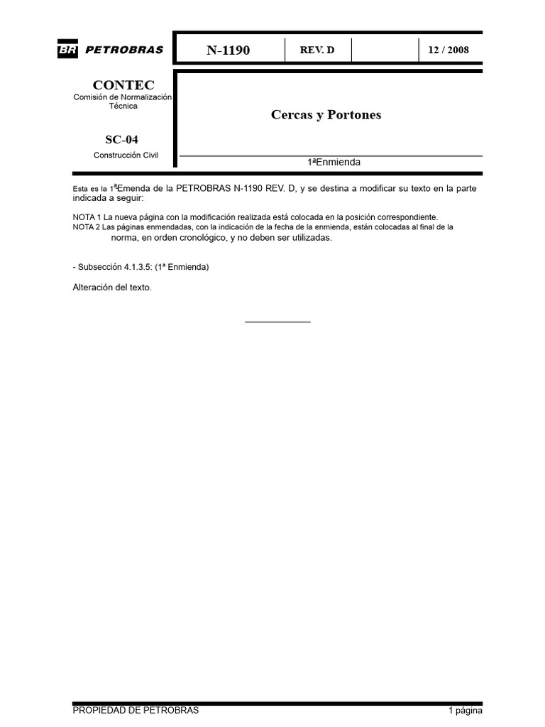 N 1190 PDF | PDF | Hormigón | Cable