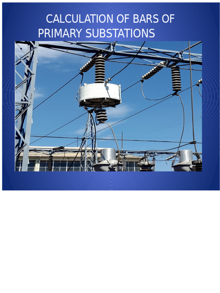 Calculation of Buses in High Voltage Substations | PDF ...