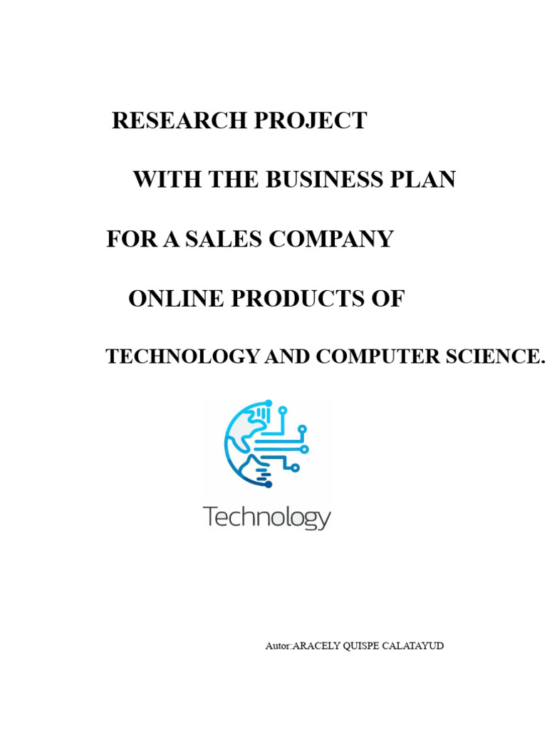 Business Plan For A Technology Company | PDF | Telecommunications ...