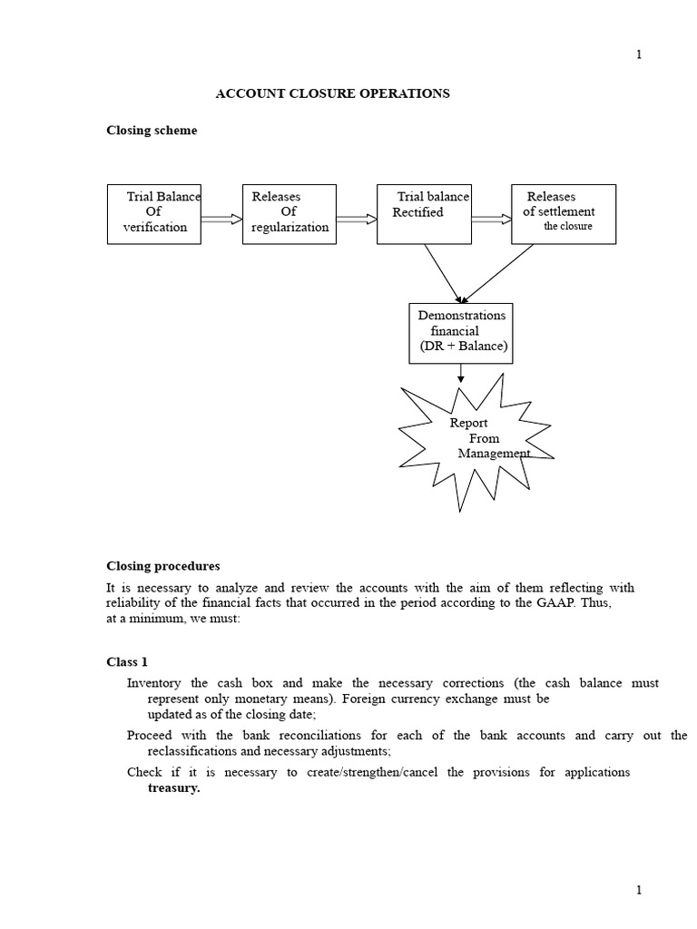 Account Closure Procedures Guide | PDF | Debits And Credits | Depreciation