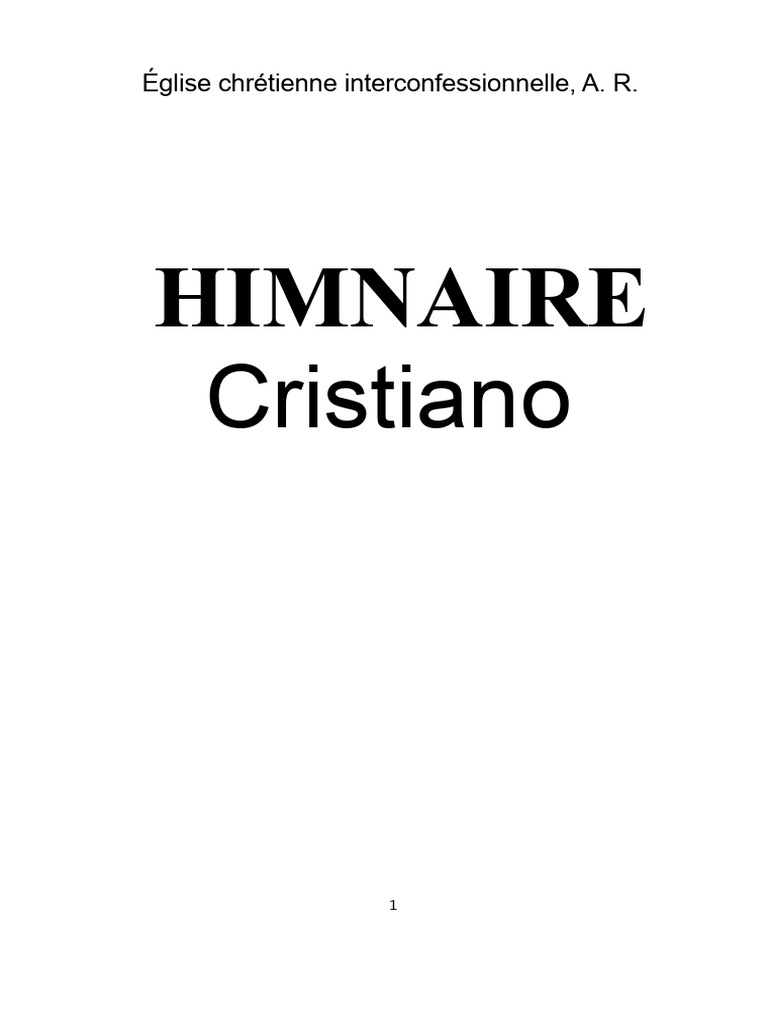 Hymnes chrétiens pour la louange et l'adoration | PDF | Jésus | Dieu