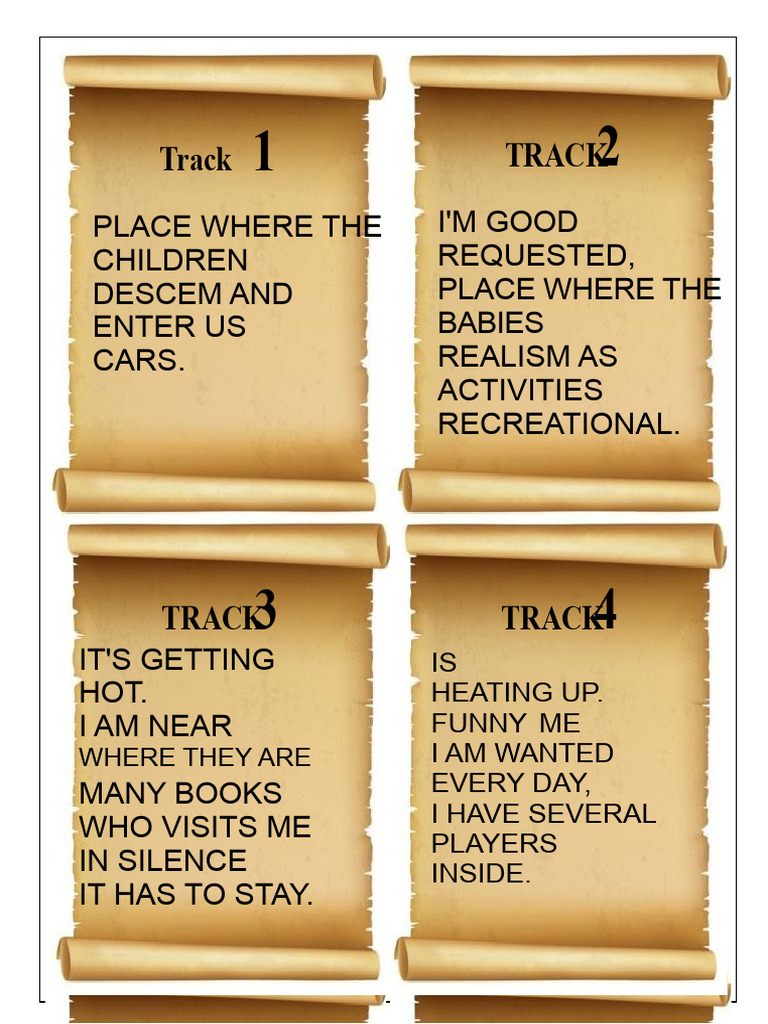 Creative Track Listing for Kids | PDF