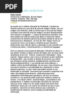 A Filosofia Da Conjectura