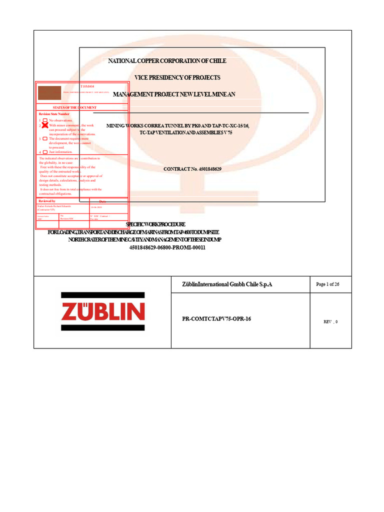 Loading and Transport Procedure for Mining | PDF | Regulatory ...