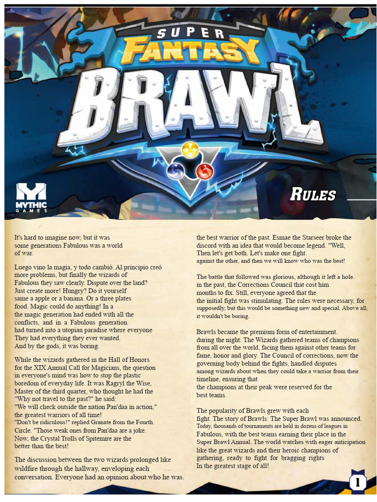 Brawls: The Ultimate Champion Showdown | PDF