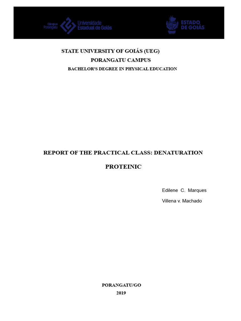 Protein Denaturation Practical Report | PDF | Denaturation ...
