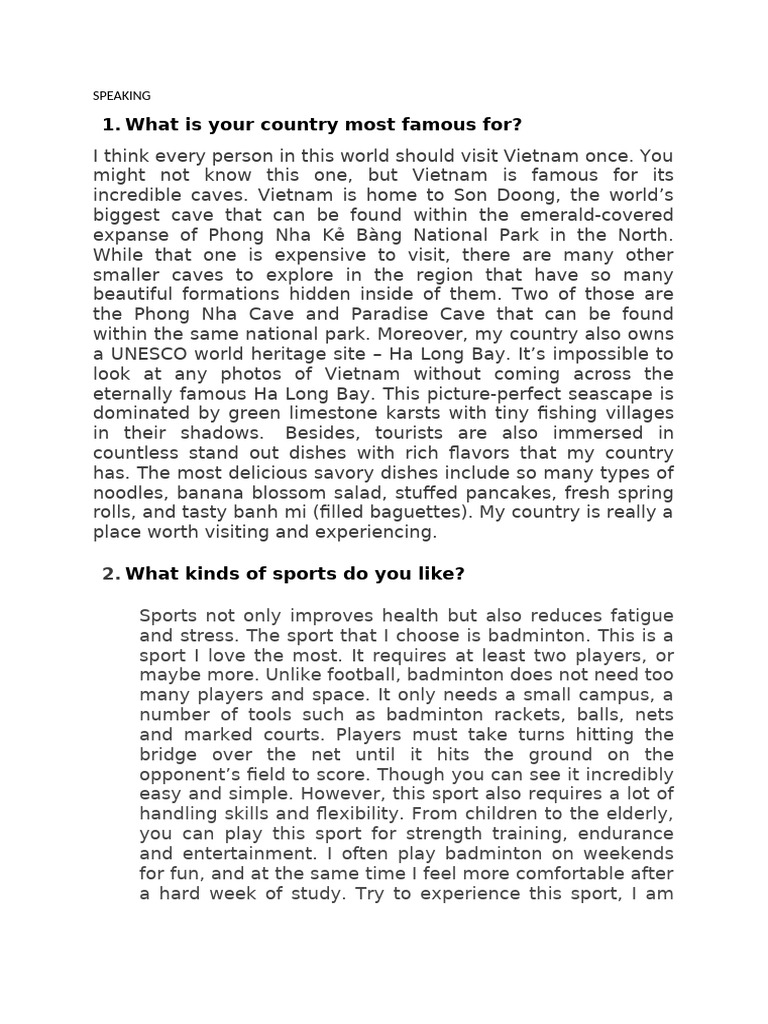 T NG H P Speaking | PDF | Pollution | Climate Change