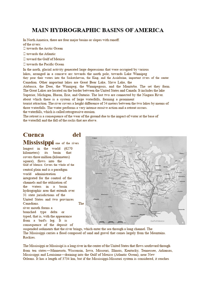 Major Hydrographic Basins of America | PDF | Amazon River | Andes