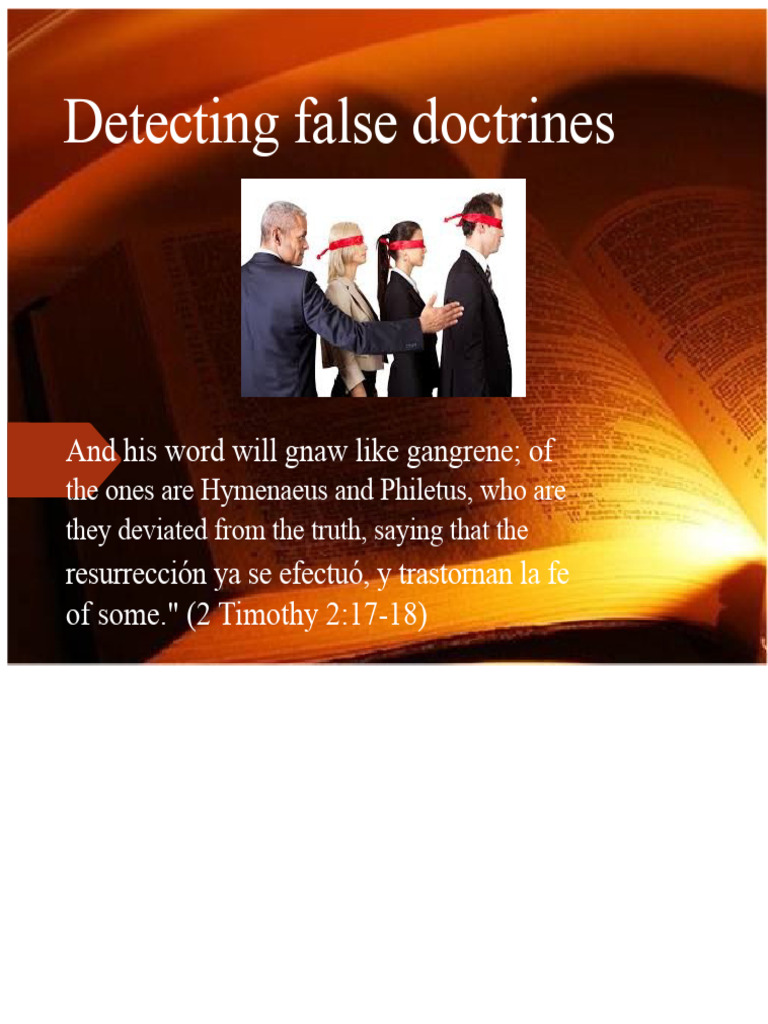 Bible Study on False Doctrines | PDF | New Testament | Paul The Apostle