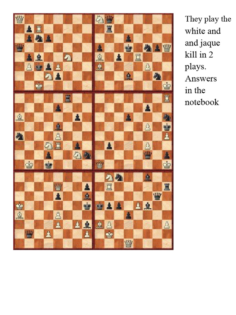 Checkmate Exercises in 2 Moves | PDF