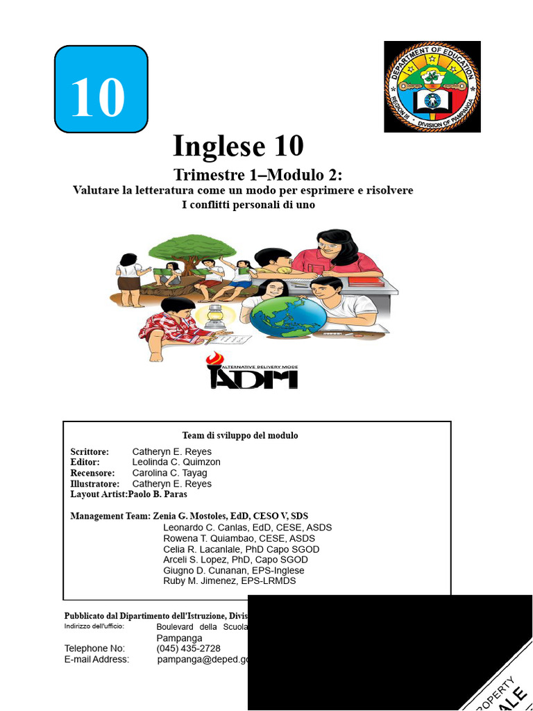 Inglese 10 - Q1 - Modulo 2 - Evaluare La Letteratura Come Un Modo Per ...