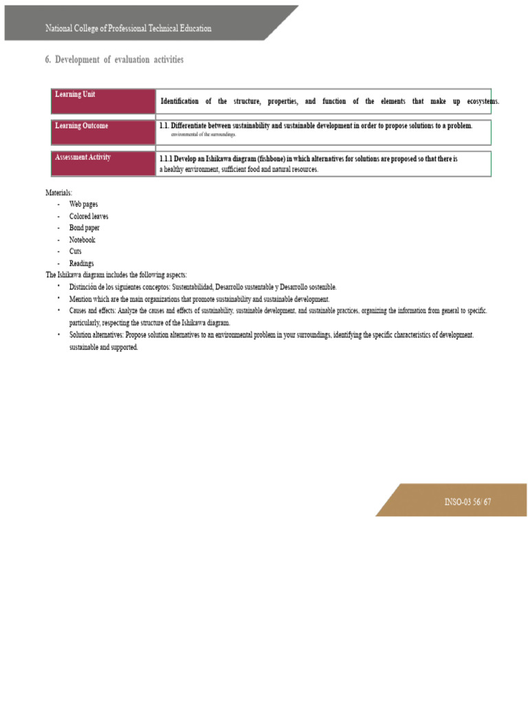 RUBRIC 1.1.1 | PDF | Sustainability | Sustainable Development