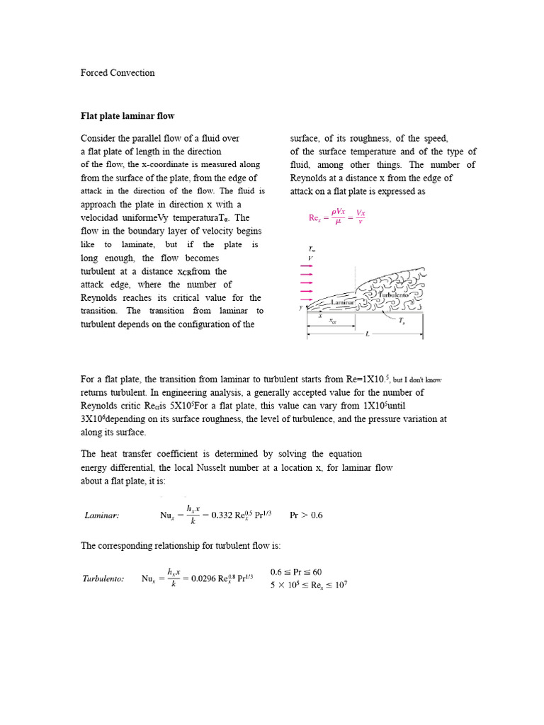 Forced Convection (Heat Transfer) | PDF | Reynolds Number | Fluid Dynamics