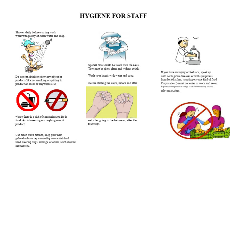 Personal Hygiene Instructions Final | PDF