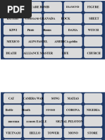 Codenames Word List for Games | PDF | Nature | Beverages