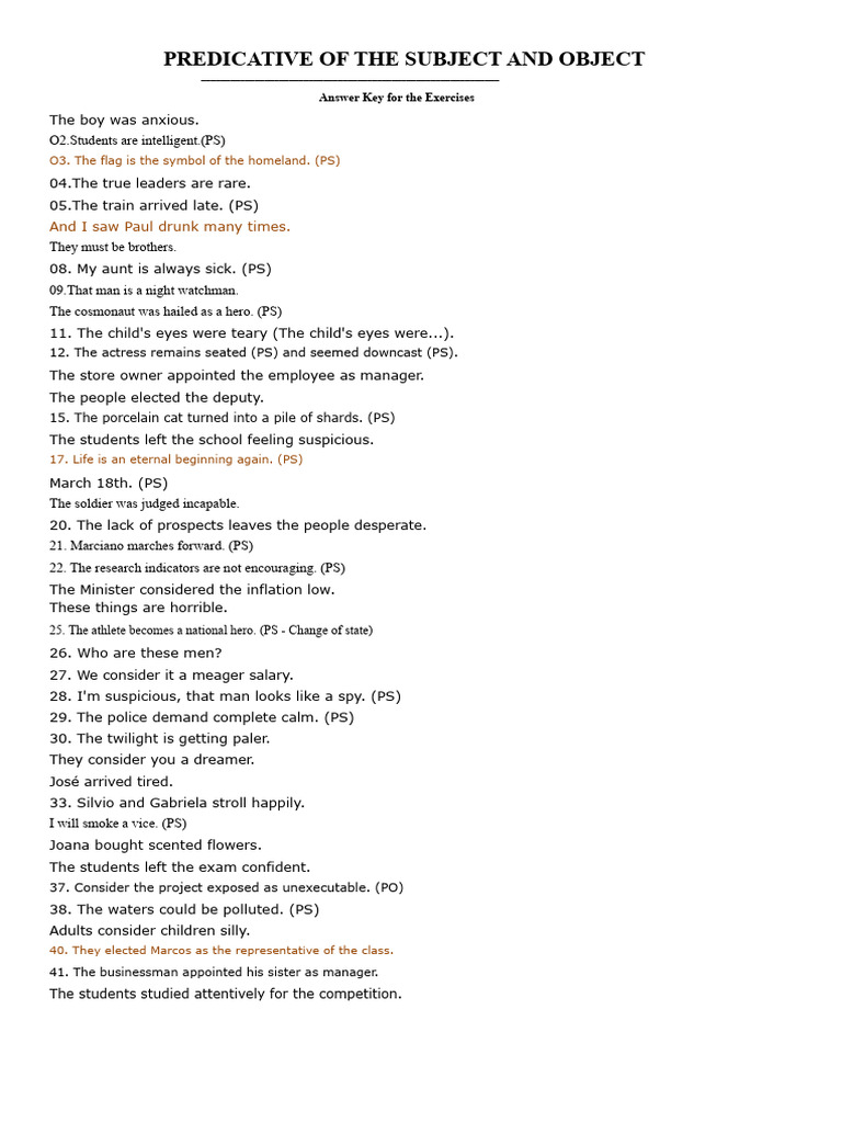 Predicative Analysis and Exercises | PDF