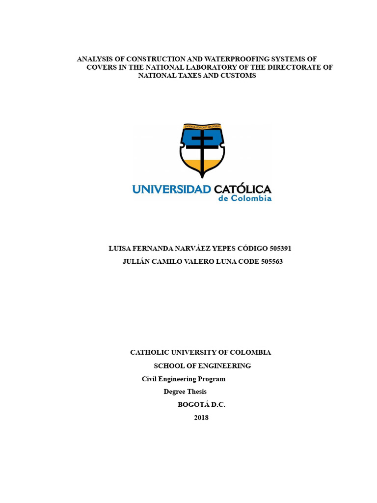 Graduation Project On Construction and Waterproofing | PDF ...