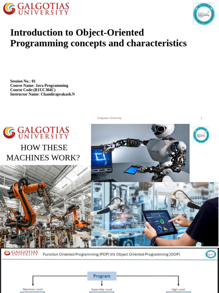 Introduction to Object-Oriented Programming | PDF | Java (Programming ...