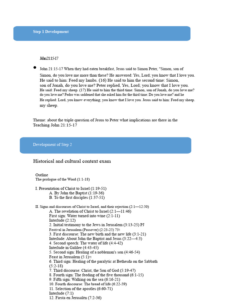 Exegesis The 3 Questions to Peter (3) | PDF | Jesus | Saint Peter