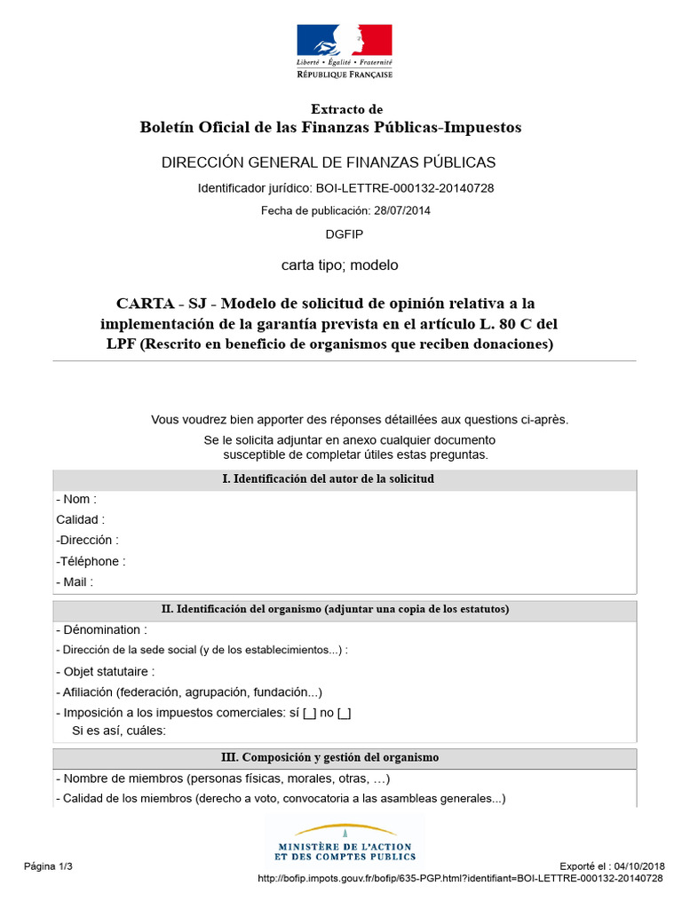 Boi Lettre 000132 20140728 | PDF | Gobierno