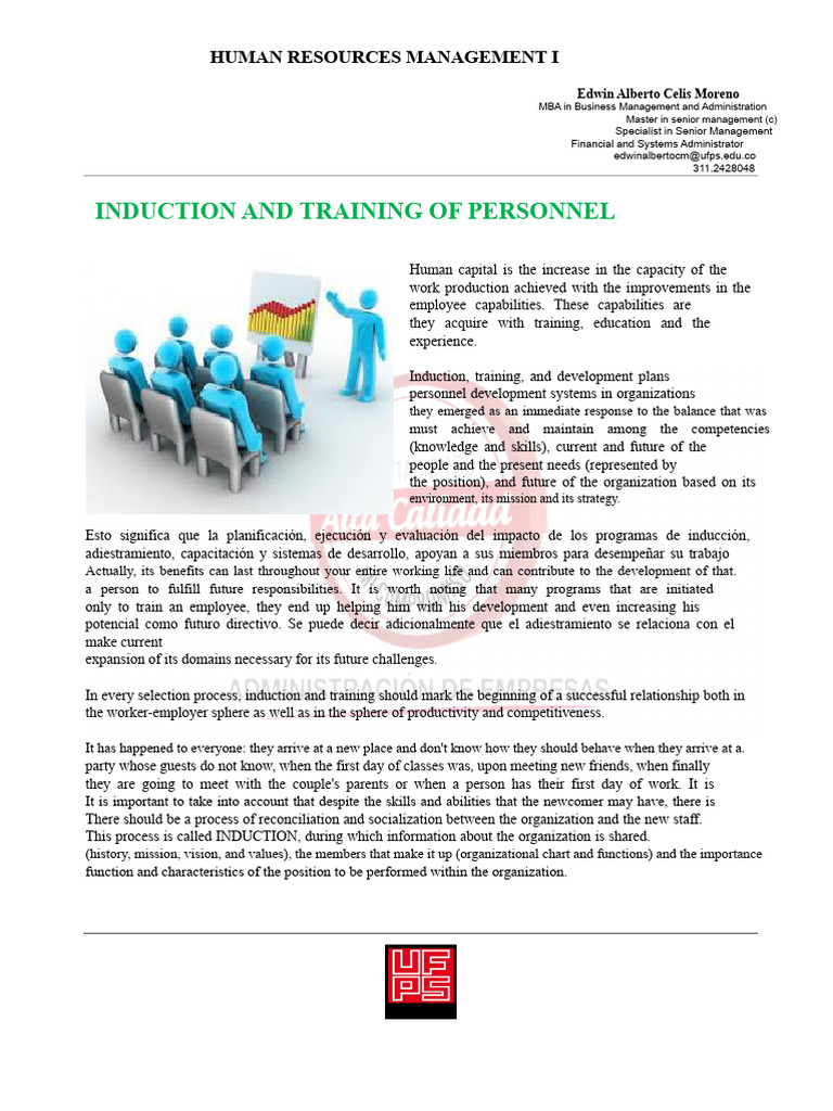 Induction and Training in HR Management | PDF | Human Resources ...