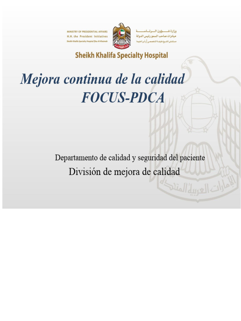 Mejora Continua de Calidad en Salud | PDF | Calidad (comercial) | Hospital