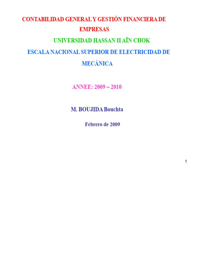 Curso de Contabilidad General | PDF | Contabilidad | Bancos