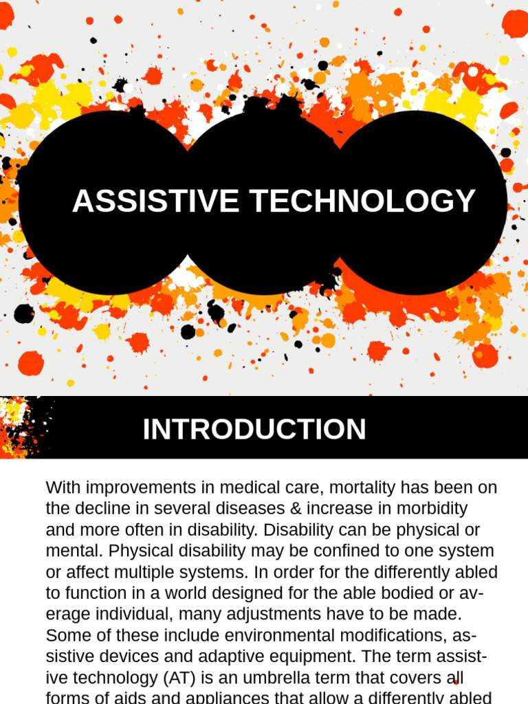 Understanding Assistive Technology | PDF | Disability