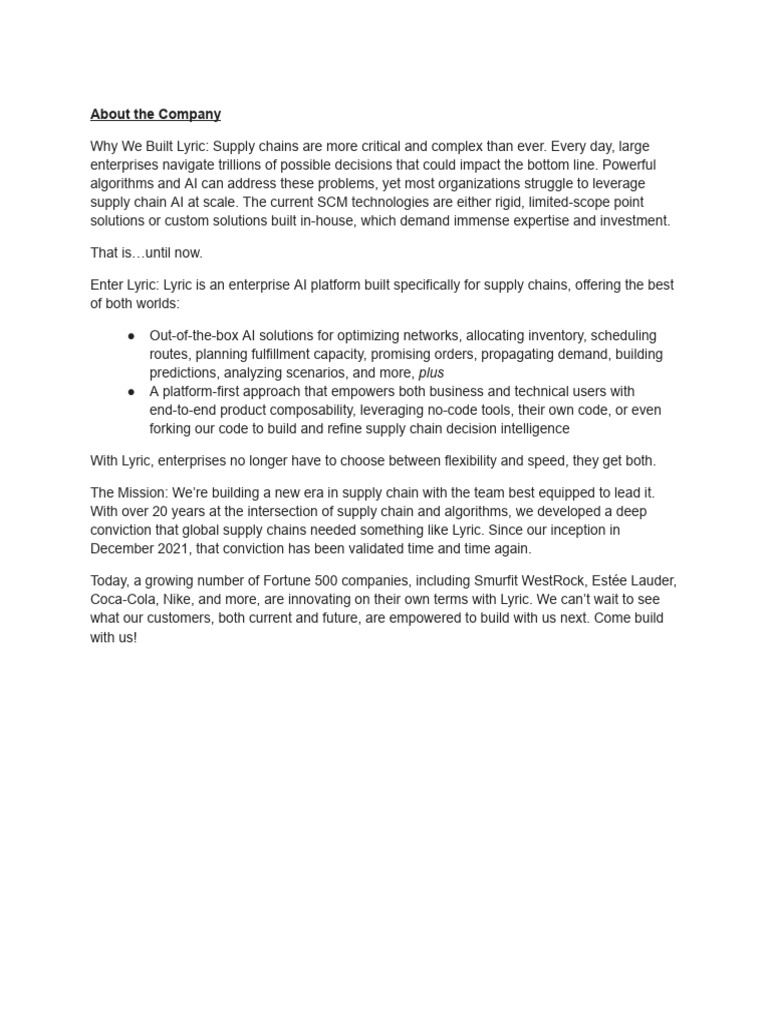 Software Development Engineer I SDE I | PDF | Supply Chain | Computer ...