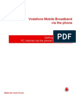 Vodafone Mobile Broadband Via The Phone