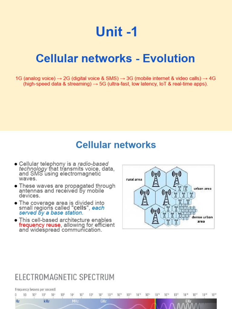 Cellular Network Evolution Overview | PDF | Cellular Network | High ...