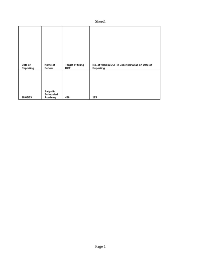Sheet 1 | PDF