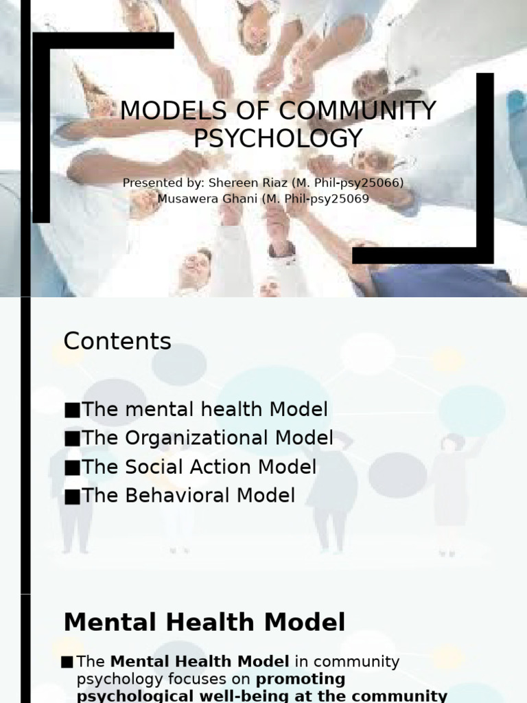 Community Psychology Models Explained | PDF | Behaviorism | Mental Health