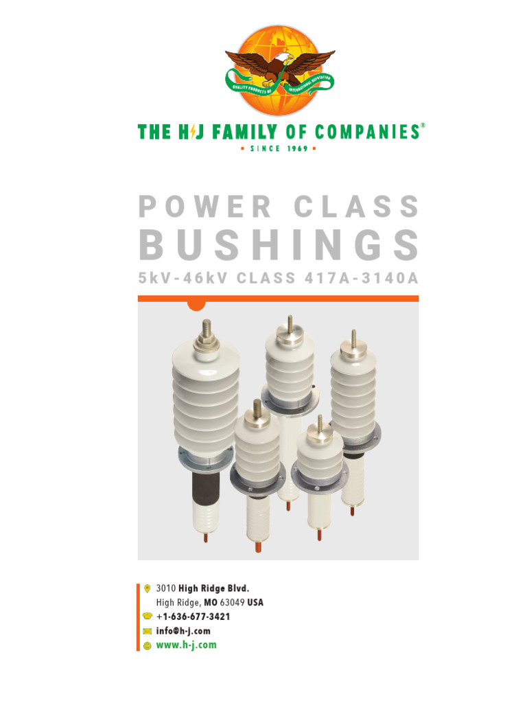 Power Class Bushings NEW DESIGN 2024 | PDF | Electricity | Electrical ...