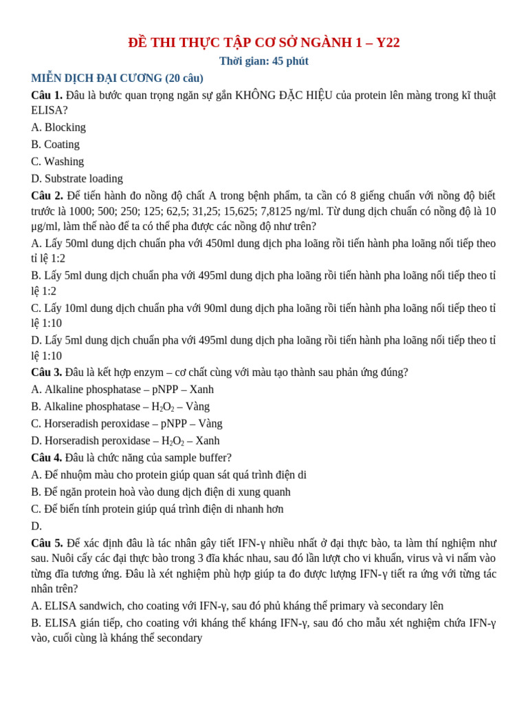 Đề Y22 | PDF