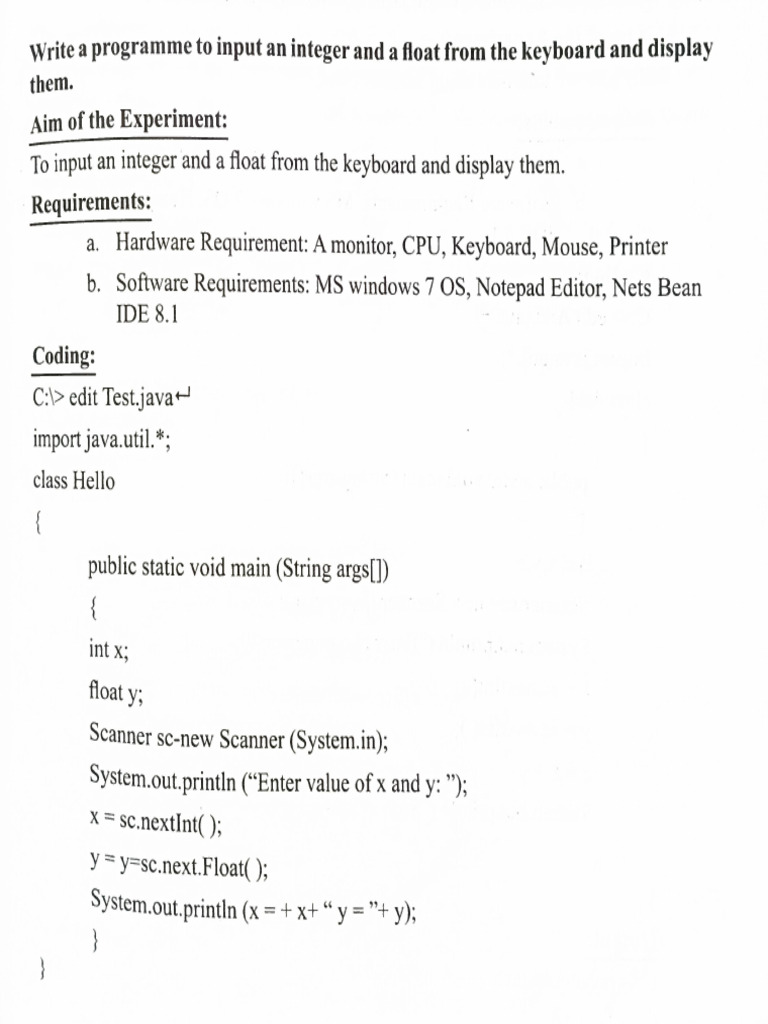 Java Program | PDF