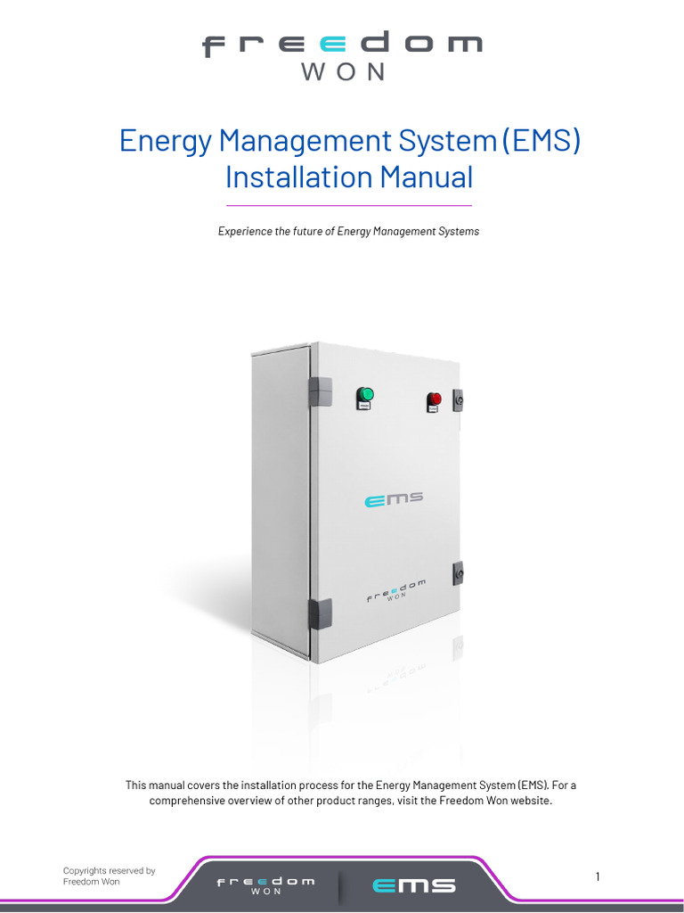 EMS-Freedom-Won-Install-User-Manual_WS_FINAL-Aug-2025 | PDF ...