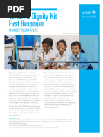 Dignity Kit Distribution Guidance Note | PDF | Dignity