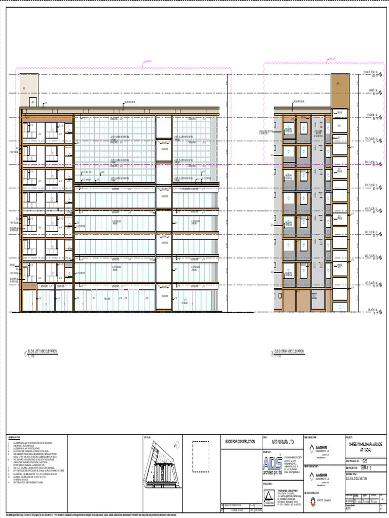 Construction Elevation Details and Notes | PDF